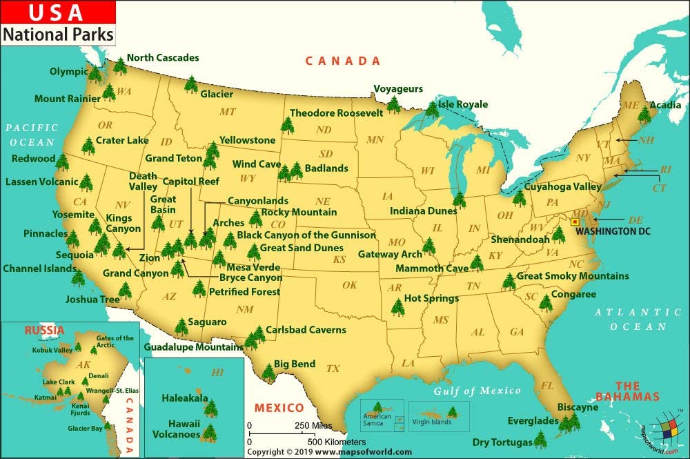 alt="מפת-הפארקים-הלאומיים-של-ארצות-הברית">