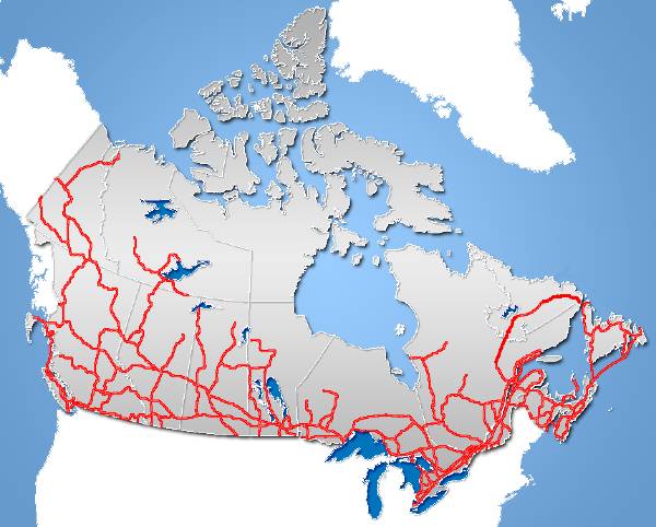 alt="מפת-הכבישים-הבינעירוניים-בקנדה">